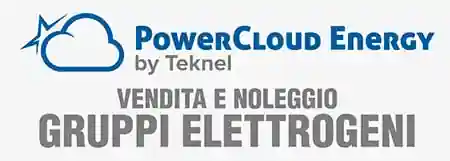 L'immagine rappresenta la società PowerCloud Energy. Quest'azienda di Roma è specializzata nella vendita e nel noleggio di gruppi elettrogeni e stazioni di nergia